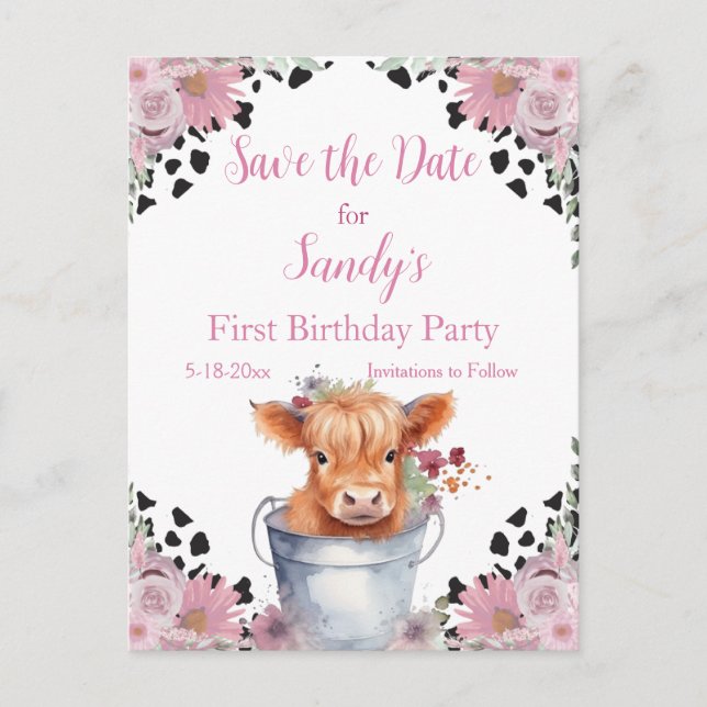 Postal Día de Nacimiento de la Santa Vaca, Salven la Fech (Anverso)