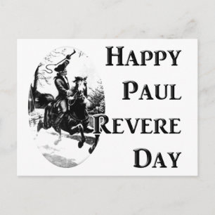 Postal Día de Paul Revere