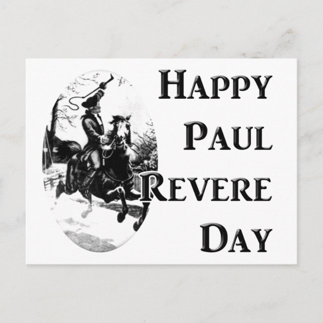 Postal Día de Paul Revere (Anverso)