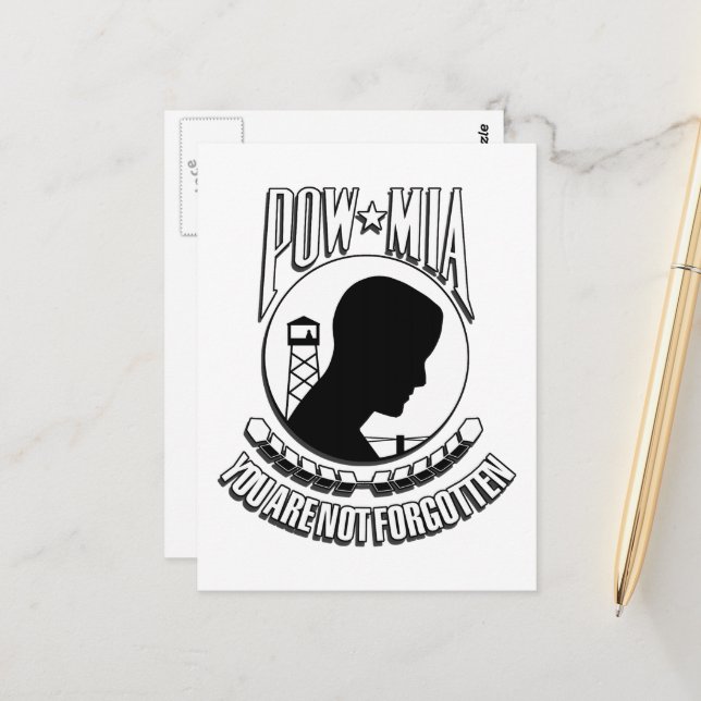Postal Día de Reconocimiento de POW/MIA (Anverso/Reverso In Situ)