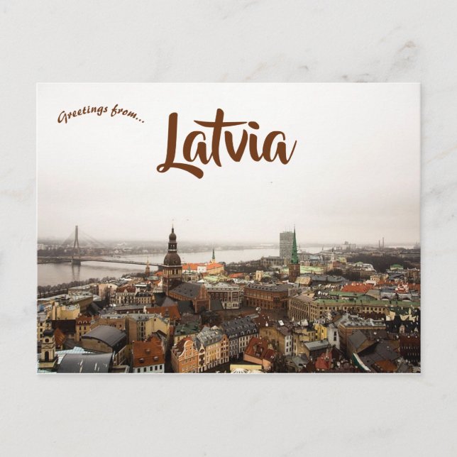 Postal Día de refundición en Riga Latvia (Anverso)