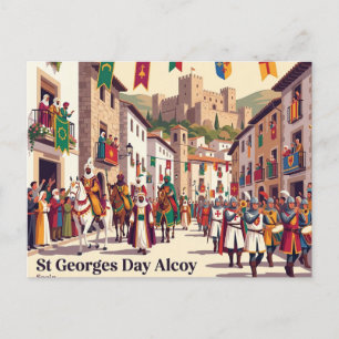 Postal Día de San Jorge Alcoy España