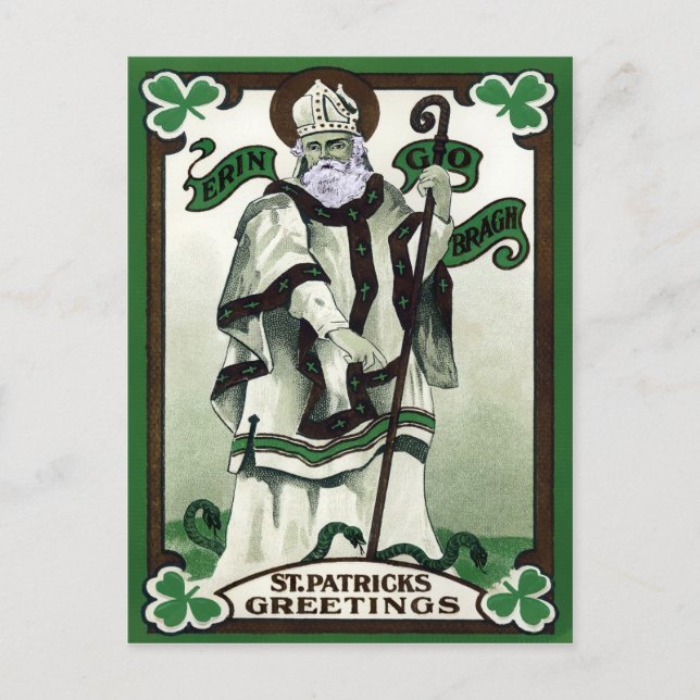 Postal Día de San Patricio (Anverso)