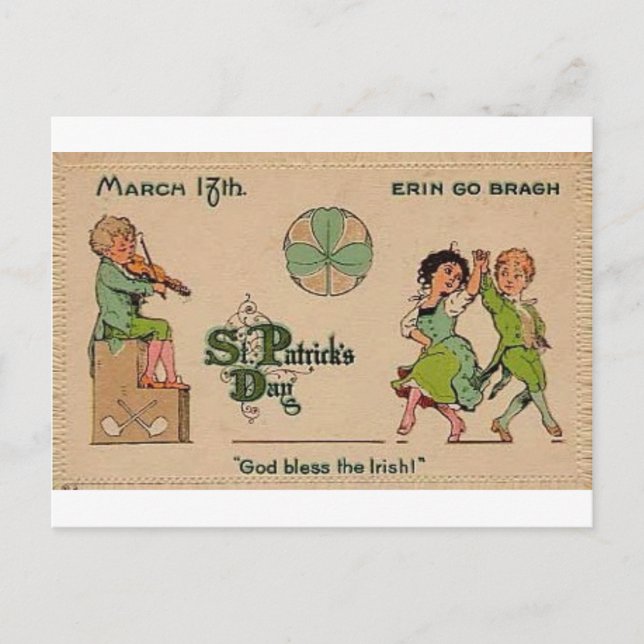 Postal Día de San Patricio (Anverso)