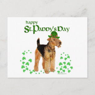 Postal Día de San Patricio Airedale
