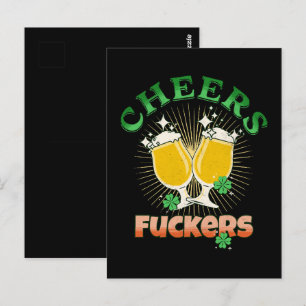 Postal Día de San Patricio bebida irlandesa