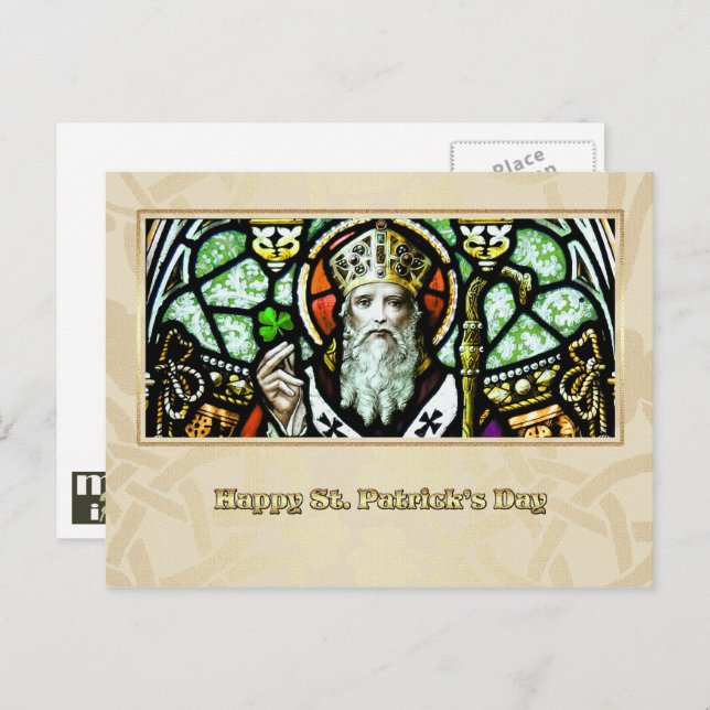 Postal Día de San Patricio bendice a religiosos (Anverso / Reverso)