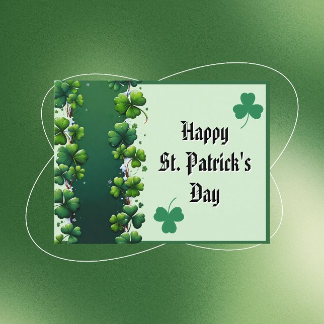 Postal Día de San Patricio, Columna de Shamrock (Subido por el creador)