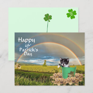 Postal Día de San Patricio de Foxi Moxi Cat
