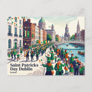 Postal Día de San Patricio Dublín Irlanda