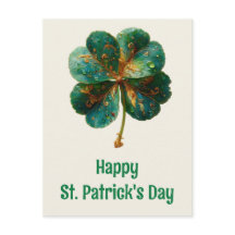 Día de San Patricio Elegante Trébol