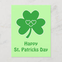 Día de San Patricio Feliz Sonrisa Trébol de Cuatro