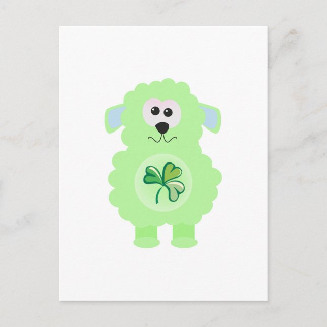 Postal Día de San Patricio Goofkins cordero (Anverso)