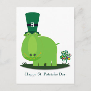 Postal Día de San Patricio: HIPPO Verde