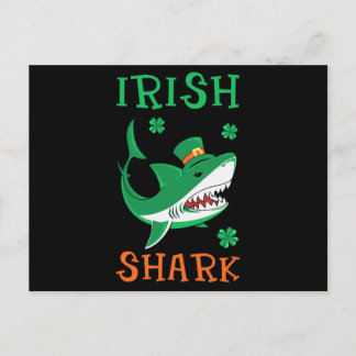 Postal Día de San Patricio para los Shamrock de tiburón i