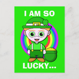 Postal Día de San Patricio, Personalizado de Lucky Leprec