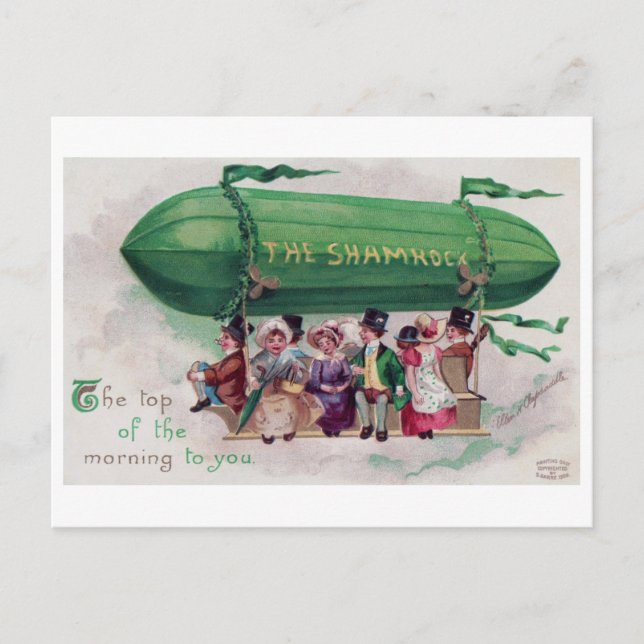 Postal Día de San Patricio, Vintage (Anverso)