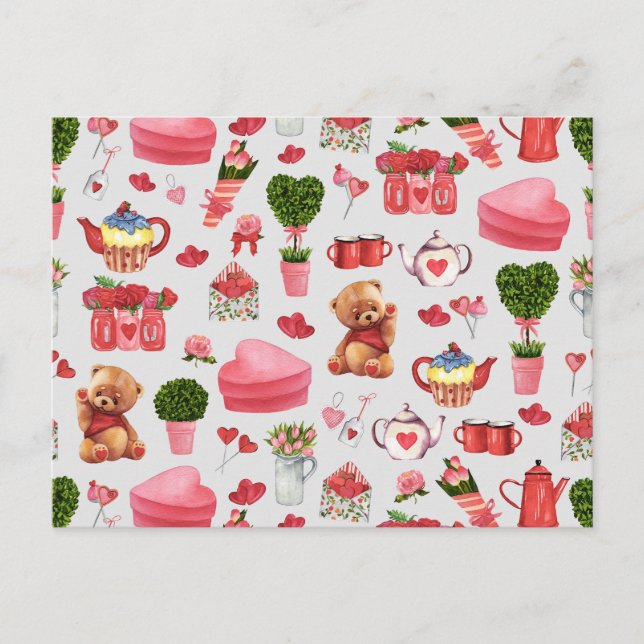 Postal Día de San Valentín Adorable Stube Tote Bag (Anverso)