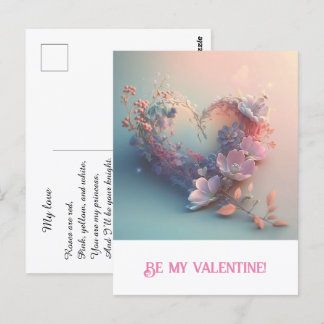 Postal Día de San Valentín. Corazón