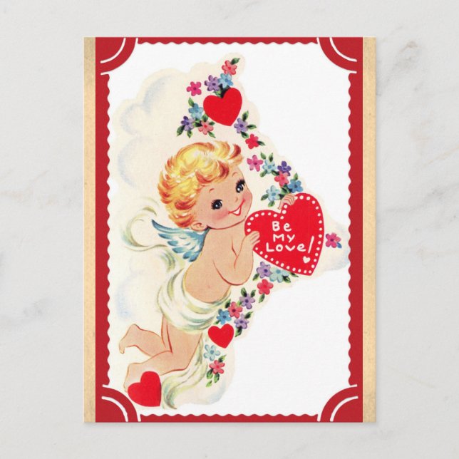 Postal Día de San Valentín Cupido Cupido Cutage (Anverso)