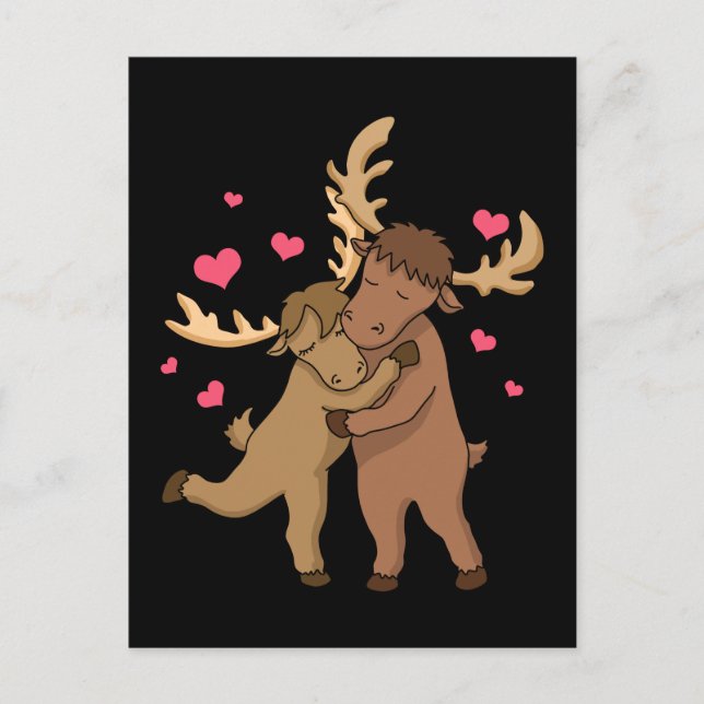Postal Día de San Valentín de Chicas de regalos de Moose  (Anverso)