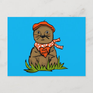 Postal Día de San Valentín de Groundhog