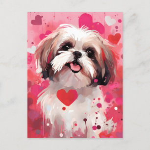 Postal Día de San Valentín de Shih Tzu