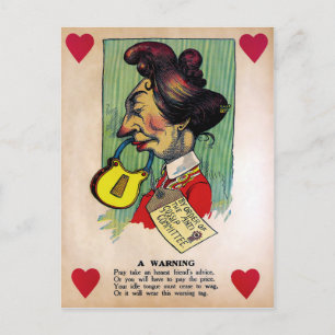 Postal Día de San Valentín de vinagre de época