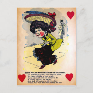 Postal Día de San Valentín de vinagre de época