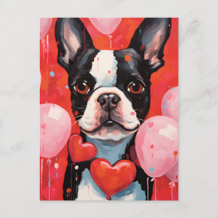 Postal Día de San Valentín del Boston Terrier