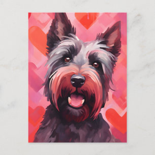 Postal Día de San Valentín del Terrier Escocés