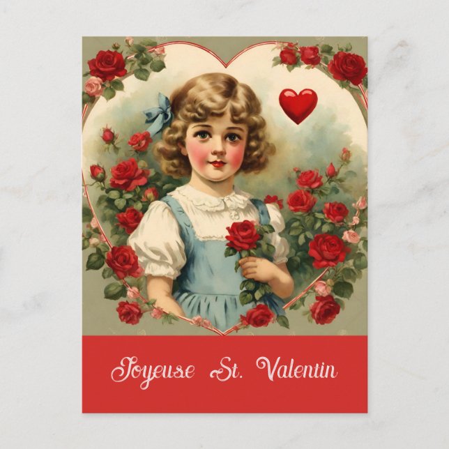 Postal Día de San Valentín francés (Anverso)
