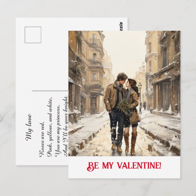 Postal Día de San Valentín. ¡Habla de tu amor! (Anverso / Reverso)