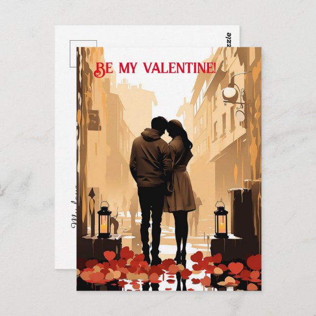 Postal Día de San Valentín. ¡Habla de tu amor! (Anverso / Reverso)