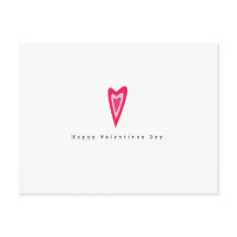 Día de San Valentín Minimalista Corazones Triples 