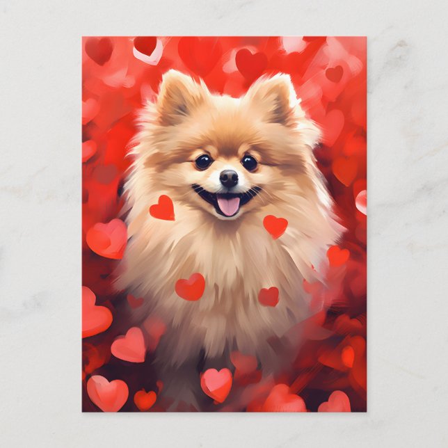 Postal Día de San Valentín Pomerania (Anverso)