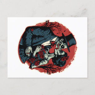 Postal Día de San Valentín zombies aman