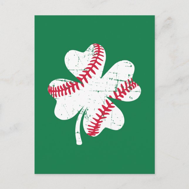 Postal Día de Shamrock Baseball St. Patrick (Anverso)