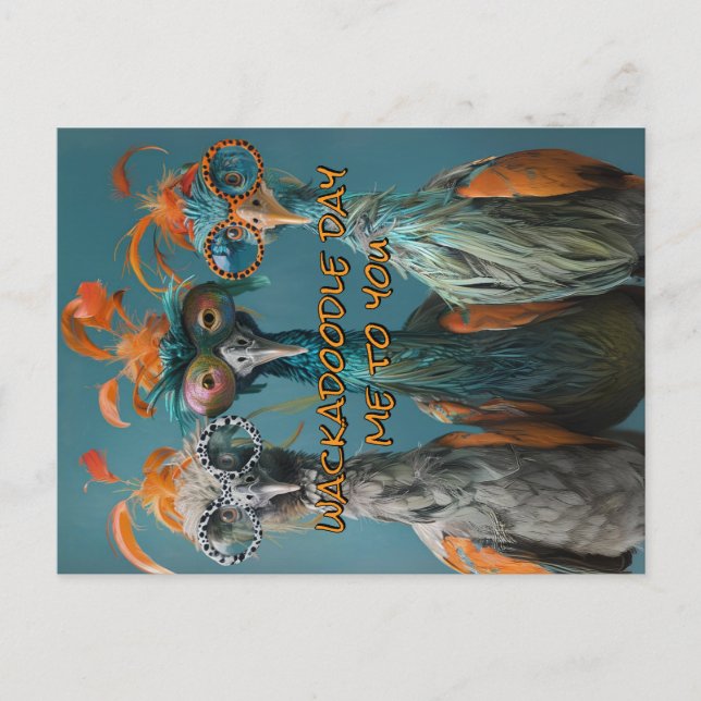 Postal Día de Wackadoodle de mí a ti (Anverso)