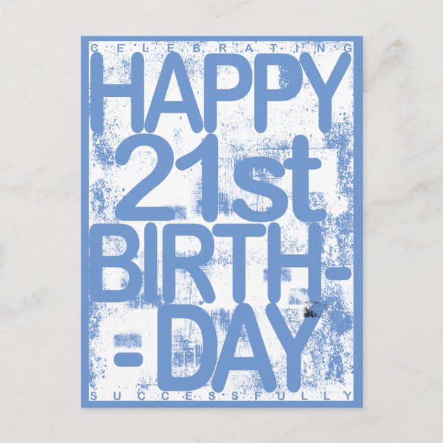 Postal Día del 21 cumpleaños (Anverso)