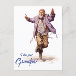 Postal Día del Abuelo Personalizado.