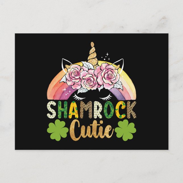 Postal Día del arcoiris de la comunidad de Shamrock de Un (Anverso)