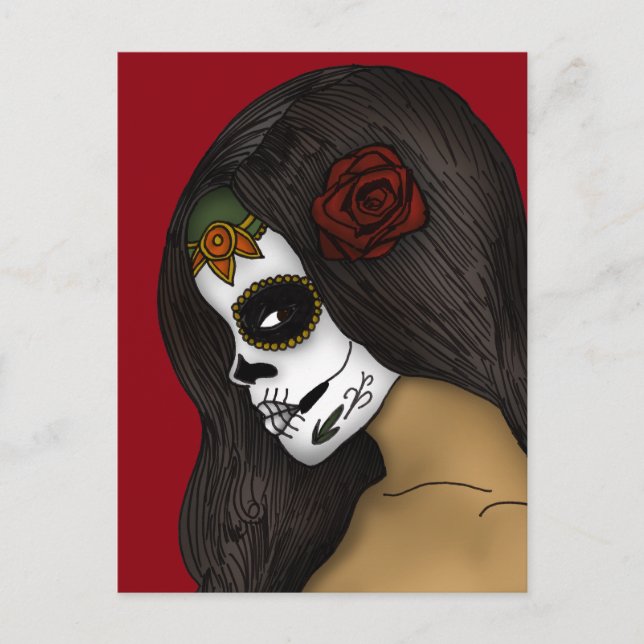 Postal Día del chica muerto (Anverso)