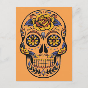 Postal Día del cráneo mexicano de los muertos