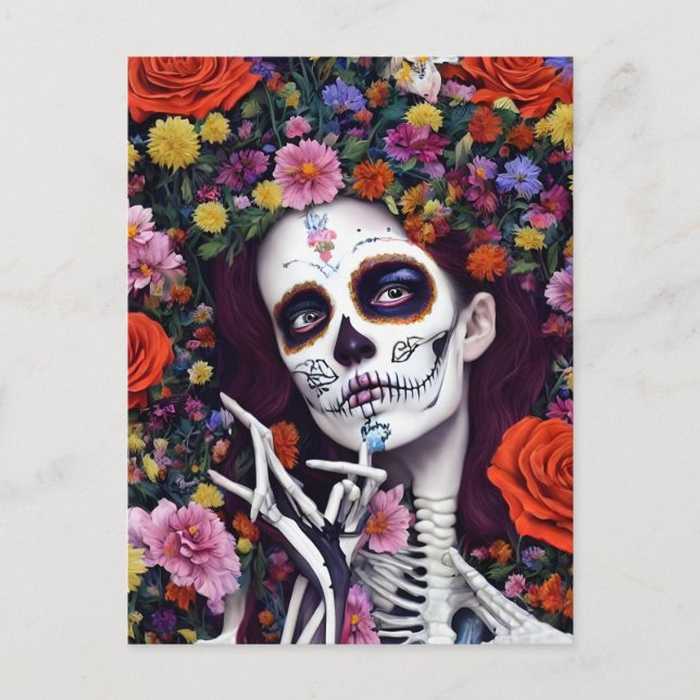 Postal Día del Esbozo Floral Muerto (Anverso)