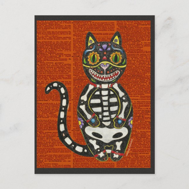 Postal Día del Gato Muerto (Anverso)