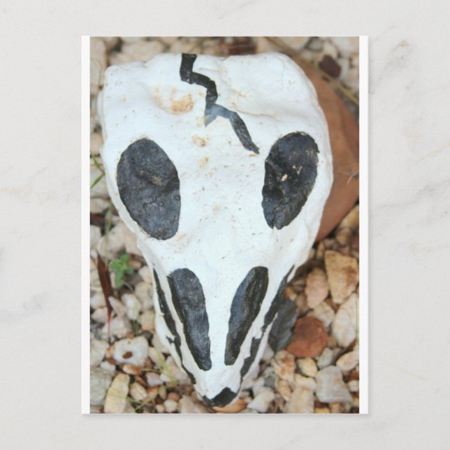 Postal dia del muerte skull (Anverso)