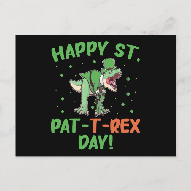 Postal Día del Niño Feliz Día de St Pat Trex (Anverso)