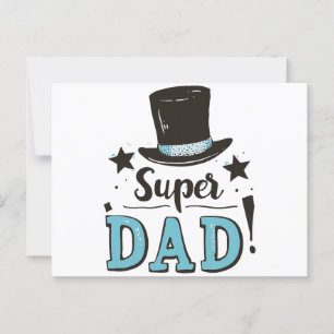 Postal Día del Padre - Celebración de Super Papá