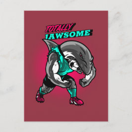 Postal Día del padre del tiburón, totalmente divertido